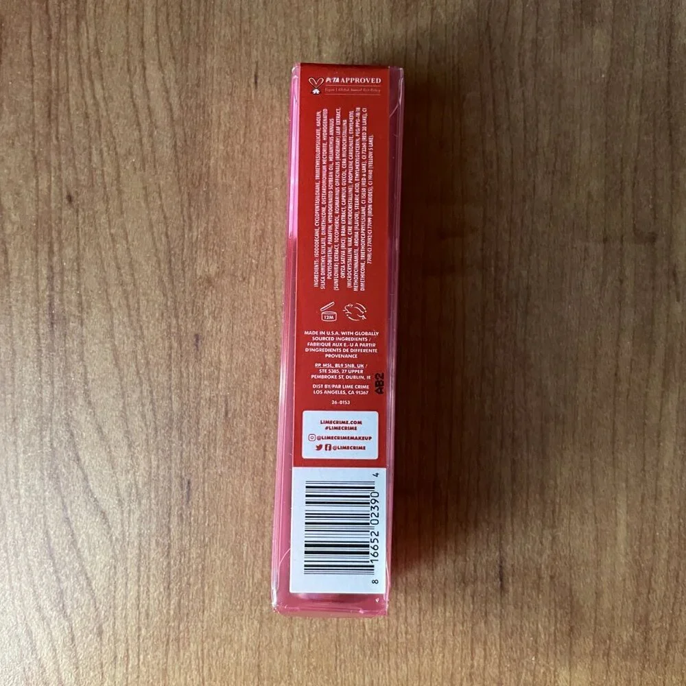 Lime Crime Plushies Pumpkin Latte Soft Focus Lip Veil Liquid Lipstick 0.11 oz